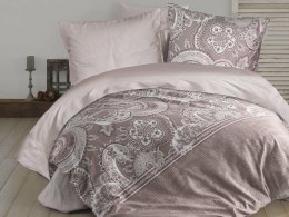Pościel satynowa 160x200 Pellini 1 beżowa ornament paski orientalna Exclusive 3