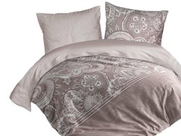 Pościel satynowa 160x200 Pellini 1 beżowa ornament paski orientalna Exclusive 3