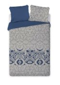 Pościel satynowa 220x200 Elegant 002 geometria niebieska biała czarna dwustronna S 23 Faro Pościel satynowa 220x200 Elegant 002 geometria niebieska biała czarna dwustronna S 23 Faro