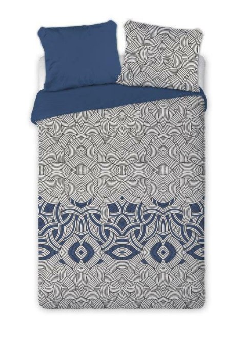 Pościel satynowa 220x200 Elegant 002 geometria niebieska biała czarna dwustronna S 23 Faro Pościel satynowa 220x200 Elegant 002 geometria niebieska biała czarna dwustronna S 23 Faro