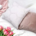 Poszewka dekoracyjna 45x45 Blink 12B srebrna złota plaster miodu welurowa Eurofirany Poszewka dekoracyjna 45x45 Blink 12B srebrna złota plaster miodu welurowa Eurofirany