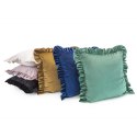 Poszewka dekoracyjna 45x45 Velvet czerwona falbanka welurowa Eurofirany Poszewka dekoracyjna 45x45 Velvet czerwona falbanka welurowa Eurofirany