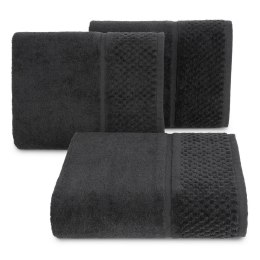 Ręcznik Ibiza 70x140 czarny 550g/m2 frotte Eurofirany