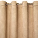 Zasłona 140x250 Goja beżowa welurowa liście miłorzębu na przelotkach Pierre Cardin z błyszczącym nadrukiem Eurofirany Zasłona 140x250 Goja beżowa welurowa liście miłorzębu na przelotkach Pierre Cardin z błyszczącym nadrukiem Eurofirany