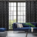 Zasłona 140x250 Goja czarna welurowa liście miłorzębu na przelotkach Pierre Cardin z błyszczącym nadrukiem Eurofirany Zasłona 140x250 Goja czarna welurowa liście miłorzębu na przelotkach Pierre Cardin z błyszczącym nadrukiem Eurofirany