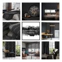 Zasłona 140x250 Goja czarna welurowa liście miłorzębu na przelotkach Pierre Cardin z błyszczącym nadrukiem Eurofirany Zasłona 140x250 Goja czarna welurowa liście miłorzębu na przelotkach Pierre Cardin z błyszczącym nadrukiem Eurofirany