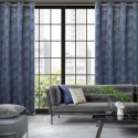 Zasłona 140x250 Goja granatowa welurowa liście miłorzębu na przelotkach Pierre Cardin z błyszczącym nadrukiem Eurofirany Zasłona 140x250 Goja granatowa welurowa liście miłorzębu na przelotkach Pierre Cardin z błyszczącym nadrukiem Eurofirany