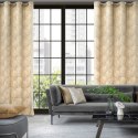Zasłona 140x250 Goja kremowa welurowa liście miłorzębu na przelotkach Pierre Cardin z błyszczącym nadrukiem Eurofirany Zasłona 140x250 Goja kremowa welurowa liście miłorzębu na przelotkach Pierre Cardin z błyszczącym nadrukiem Eurofirany