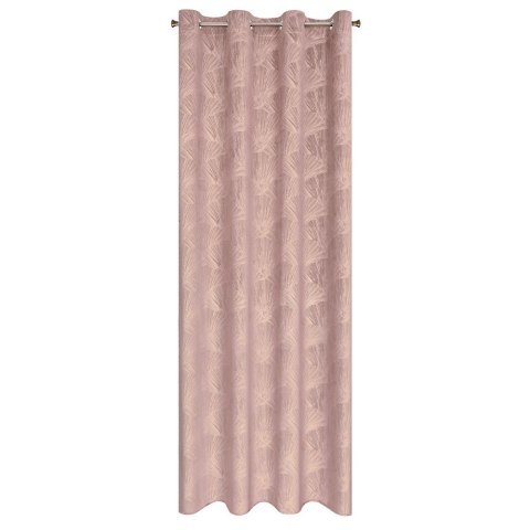 Zasłona 140x250 Goja pudrowa welurowa liście miłorzębu na przelotkach Pierre Cardin z błyszczącym nadrukiem Eurofirany Zasłona 140x250 Goja pudrowa welurowa liście miłorzębu na przelotkach Pierre Cardin z błyszczącym nadrukiem Eurofirany