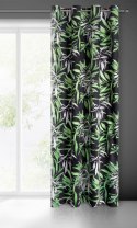 Zasłona 140x250 Zoja czarna zielona liście palmy welurowa zaciemniająca gotowa na przelotkach Pierre Cardin Eurofirany Zasłona 140x250 Zoja czarna zielona liście palmy welurowa zaciemniająca gotowa na przelotkach Pierre Cardin Eurofirany