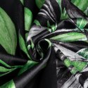 Zasłona 140x250 Zoja czarna zielona liście palmy welurowa zaciemniająca gotowa na przelotkach Pierre Cardin Eurofirany Zasłona 140x250 Zoja czarna zielona liście palmy welurowa zaciemniająca gotowa na przelotkach Pierre Cardin Eurofirany
