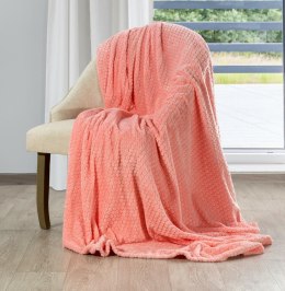 Koc narzuta z mikrofibry 150x200 Zoe koralowy Eurofirany