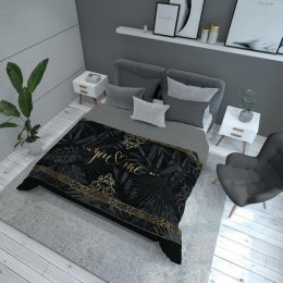 Narzuta dekoracyjna 170x210 K 37 Ty i ja czarna złota liście Holland 2