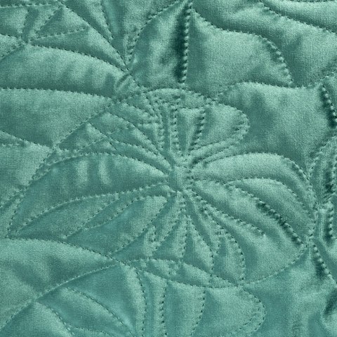 Narzuta dekoracyjna 220x240 Salvia 1 zielona szałwiowa z motywem lilii wodnej Limited Collection Eurofirany Narzuta dekoracyjna 220x240 Salvia 1 zielona szałwiowa z motywem lilii wodnej Limited Collection Eurofirany