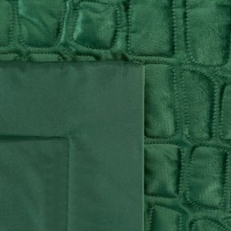 Narzuta dekoracyjna 280x260 Salvia 7 zielona ciemna z motywem krokodylej skóry Limited Collection Eurofirany