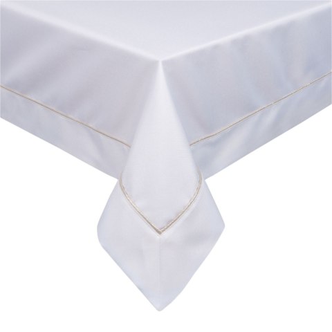 Obrus 145x240 Madele biały złota lamówka w pudełku Eurofirany Obrus 145x240 Madele biały złota lamówka w pudełku Eurofirany