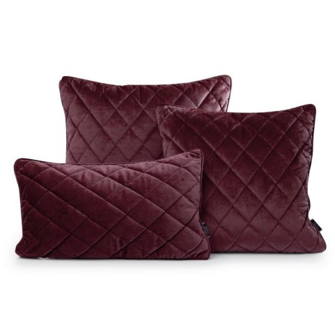 Poduszka dekoracyjna 30x50 Velvet 29 F bordowa welurowa geometryczna Eurofirany Poduszka dekoracyjna 30x50 Velvet 29 F bordowa welurowa geometryczna Eurofirany