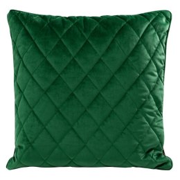 Poduszka dekoracyjna 50x50 Velvet 28 G zielona ciemna welurowa geometryczna Eurofirany