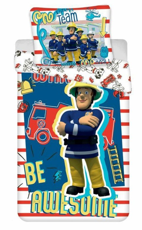 Pościel bawełniana 140x200 Strażak Sam 0332 Straż Pożarna poszewka 70x90 dziecięca Fireman Sam wóz strażacki psy 101 dalmatyńczy Pościel bawełniana 140x200 Strażak Sam 0332 Straż Pożarna poszewka 70x90 dziecięca Fireman Sam wóz strażacki psy 101 dalmatyńczy