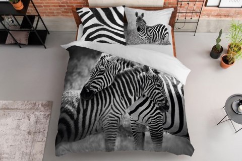 Pościel bawełniana 160x200 3817 A Zebry czarna biała młodzieżowa Zebra Holland Natura 2 Pościel bawełniana 160x200 3817 A Zebry czarna biała młodzieżowa Zebra Holland Natura 2