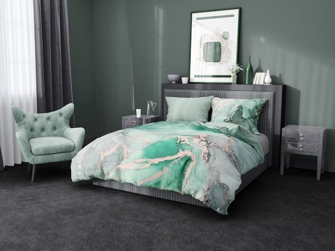 Pościel satynowa 160x200 Minerals 005 minerały seledyn szary beżowy Pościel satynowa 160x200 Minerals 005 minerały seledyn szary beżowy