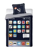 Pościel świecąca w ciemności 140x200 Smartfon telefon 2784 młodzieżowa bawełniana Pościel świecąca w ciemności 140x200 Smartfon telefon 2784 młodzieżowa bawełniana