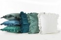 Poszewka dekoracyjna 45x45 Velvet 25 O miętowa ciemna welurowa falbanka Eurofirany Poszewka dekoracyjna 45x45 Velvet 25 O miętowa ciemna welurowa falbanka Eurofirany