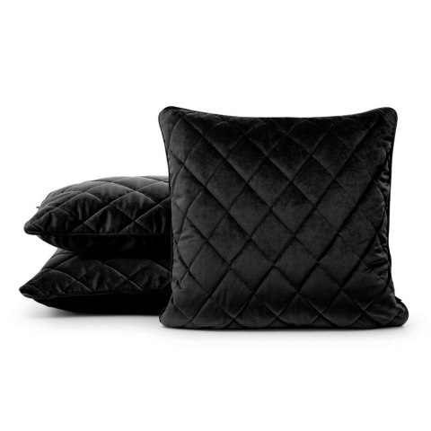 Poszewka dekoracyjna 45x45 Velvet 27 F czarna welurowa geometryczna Eurofirany Poszewka dekoracyjna 45x45 Velvet 27 F czarna welurowa geometryczna Eurofirany