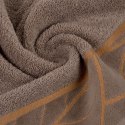 Ręcznik 50x90 Alisma 2 brązowy jasny liście 500g/m2 frotte Limited Collection Eurofirany Ręcznik 50x90 Alisma 2 brązowy jasny liście 500g/m2 frotte Limited Collection Eurofirany