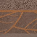 Ręcznik 50x90 Alisma 2 brązowy jasny liście 500g/m2 frotte Limited Collection Eurofirany Ręcznik 50x90 Alisma 2 brązowy jasny liście 500g/m2 frotte Limited Collection Eurofirany