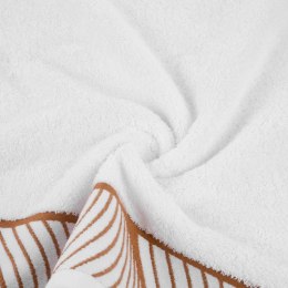 Ręcznik 50x90 Blanca 3 biały liście 500g/2 frotte Limited Collection Eurofirany