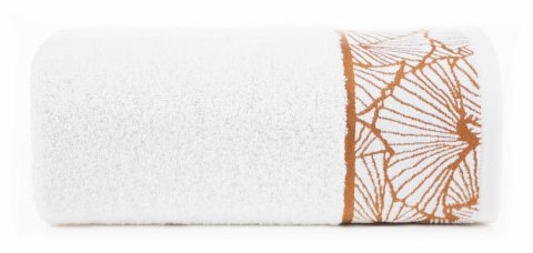 Ręcznik 50x90 Luna 3 biały liście miłorzębu 500g/2 frotte Limited Collection Eurofirany Ręcznik 50x90 Luna 3 biały liście miłorzębu 500g/2 frotte Limited Collection Eurofirany