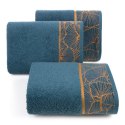 Ręcznik 50x90 Musa 3 granatowy liście miłorzębu 500g/2 frotte Limited Collection Eurofirany Ręcznik 50x90 Musa 3 granatowy liście miłorzębu 500g/2 frotte Limited Collection Eurofirany