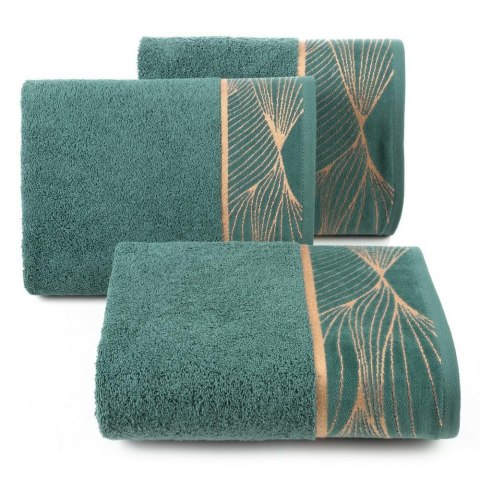 Ręcznik 50x90 Salvia 9 miętowy ciemny liście 500g/m2 frotte Limited Collection Eurofirany Ręcznik 50x90 Salvia 9 miętowy ciemny liście 500g/m2 frotte Limited Collection Eurofirany