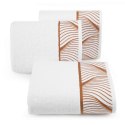 Ręcznik 70x140 Blanka 3 biały liście 500g/2 frotte Limited Collection Eurofirany Ręcznik 70x140 Blanka 3 biały liście 500g/2 frotte Limited Collection Eurofirany