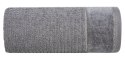 Ręcznik Glory 2 50x90 grafitowy z welurową bordiurą i srebrną nicią 500g/m2 frotte Eurofirany Ręcznik Glory 2 50x90 grafitowy z welurową bordiurą i srebrną nicią 500g/m2 frotte Eurofirany