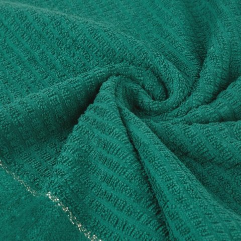 Ręcznik Glory 2 50x90 zielony ciemny z welurową bordiurą i srebrną nicią 500g/m2 frotte Eurofirany Ręcznik Glory 2 50x90 zielony ciemny z welurową bordiurą i srebrną nicią 500g/m2 frotte Eurofirany