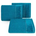 Ręcznik Glory 2 70x140 turkusowy ciemny z welurową bordiurą i srebrną nicią 500g/m2 frotte Eurofirany Ręcznik Glory 2 70x140 turkusowy ciemny z welurową bordiurą i srebrną nicią 500g/m2 frotte Eurofirany