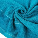Ręcznik Glory 2 70x140 turkusowy ciemny z welurową bordiurą i srebrną nicią 500g/m2 frotte Eurofirany Ręcznik Glory 2 70x140 turkusowy ciemny z welurową bordiurą i srebrną nicią 500g/m2 frotte Eurofirany