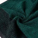 Ręcznik Leon 50x90 czarny turkusowy z żakardowym wzorem w paski frotte 500g/m2 Eurofirany Ręcznik Leon 50x90 czarny turkusowy z żakardowym wzorem w paski frotte 500g/m2 Eurofirany