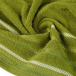 Ręcznik Livia 3 30x50 oliwkowy 460g/m2 frotte Eurofirany