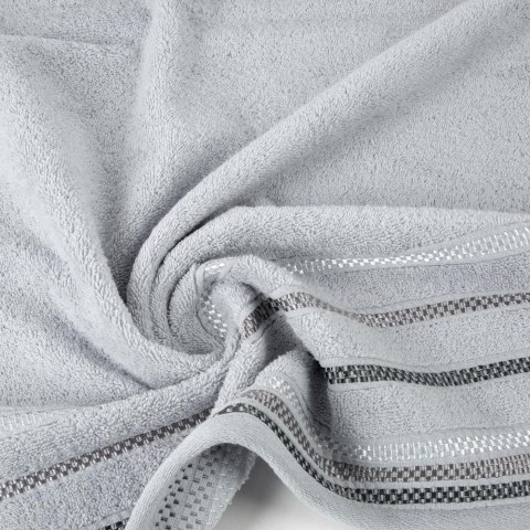 Ręcznik Livia 3 30x50 srebrny 460g/m2 frotte Eurofirany Ręcznik Livia 3 30x50 srebrny 460g/m2 frotte Eurofirany