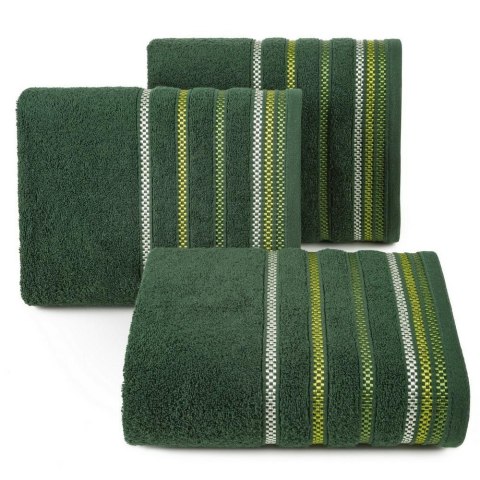 Ręcznik Livia 3 50x90 zielony ciemny 460g/m2 frotte Eurofirany Ręcznik Livia 3 50x90 zielony ciemny 460g/m2 frotte Eurofirany