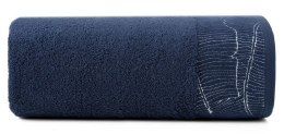 Ręcznik Metalic 30x50 granatowy 485g/m2 frotte Eurofirany