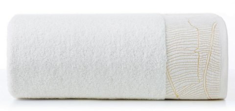 Ręcznik Metalic 30x50 kremowy 485g/m2 frotte Eurofirany