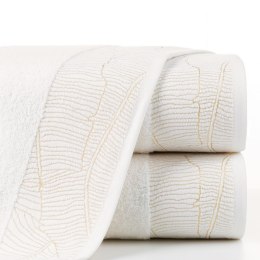 Ręcznik Metalic 30x50 kremowy 485g/m2 frotte Eurofirany
