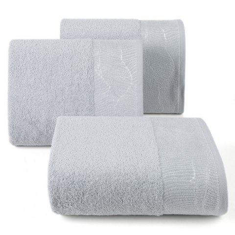 Ręcznik Metalic 30x50 srebrny 485g/m2 frotte Eurofirany Ręcznik Metalic 30x50 srebrny 485g/m2 frotte Eurofirany