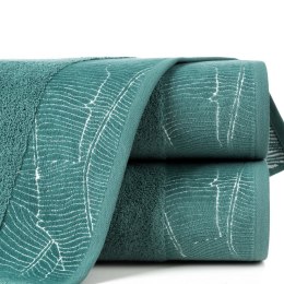 Ręcznik Metalic 30x50 turkusowy 485g/m2 frotte Eurofirany