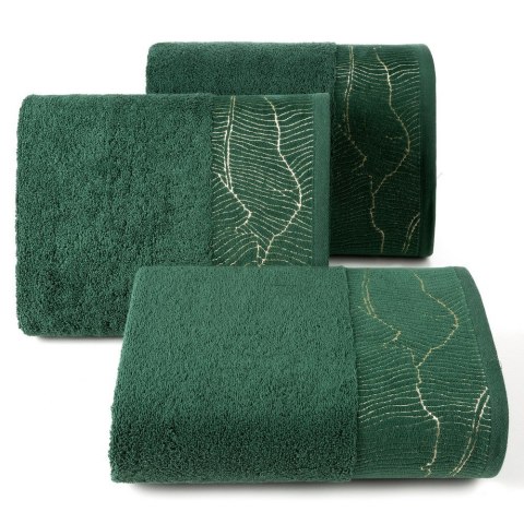 Ręcznik Metalic 30x50 zielony 485g/m2 frotte Eurofirany Ręcznik Metalic 30x50 zielony 485g/m2 frotte Eurofirany
