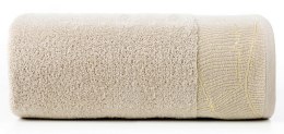 Ręcznik Metalic 50x90 beżowy 485g/m2 frotte Eurofirany
